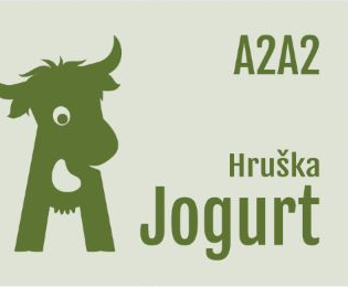 Etiketa produktu A2 Jogurt hruška Williams