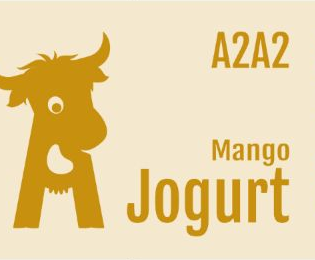 Etiketa produktu A2 Jogurt mango